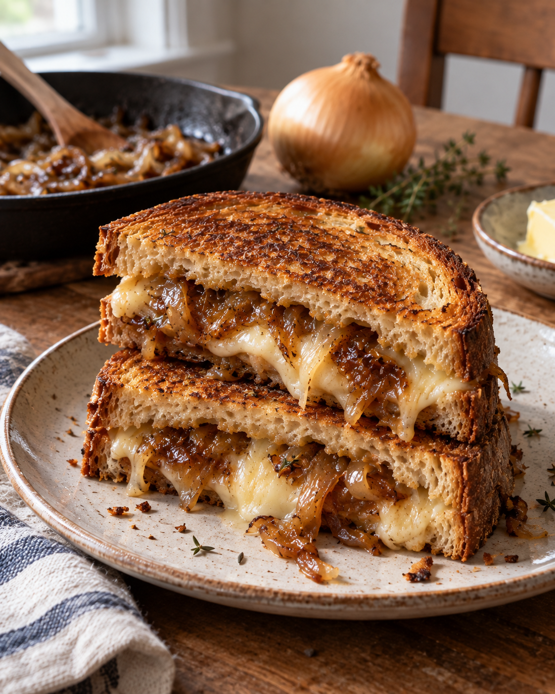 French Onion Grilled Cheese
