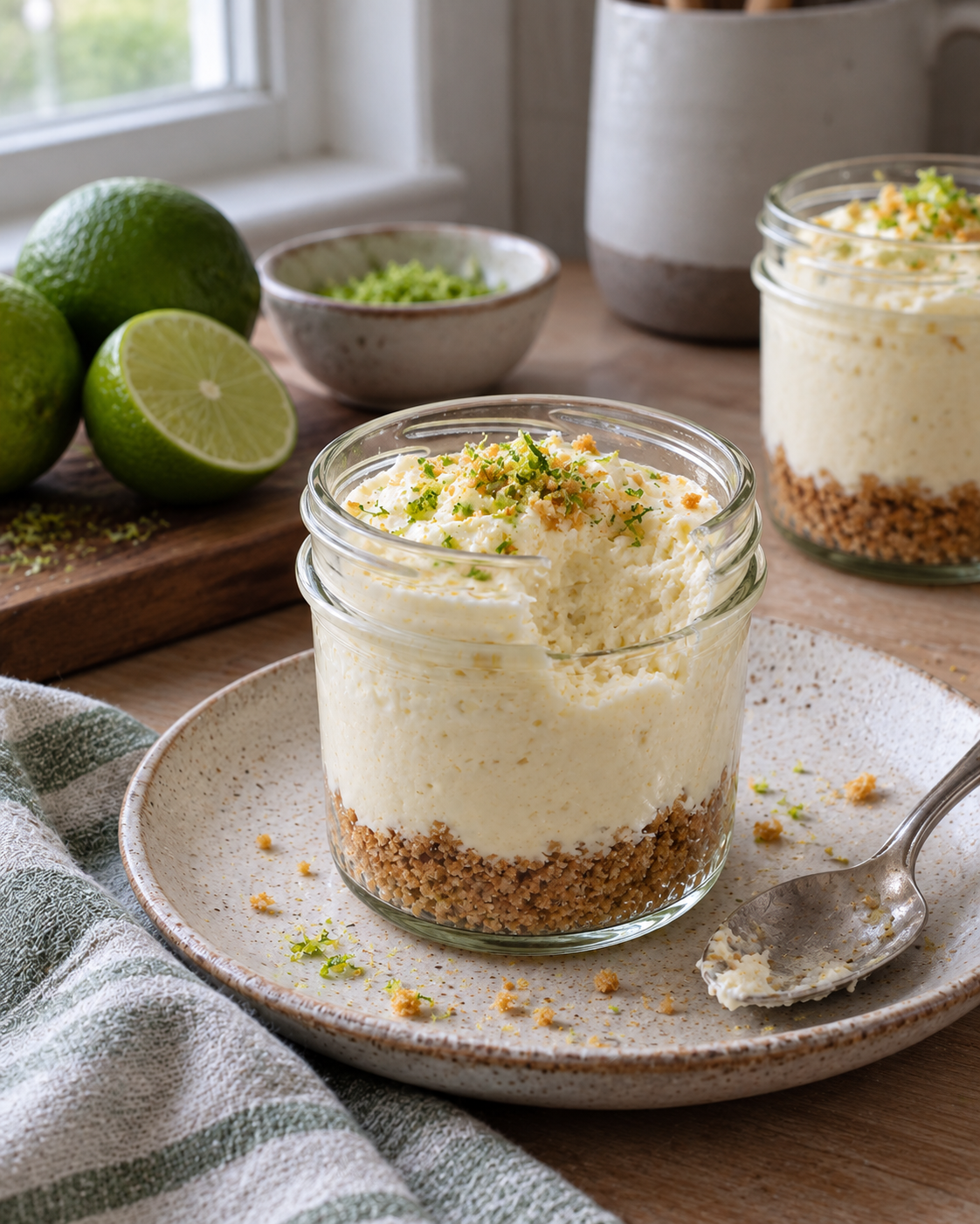 Key Lime Cheesecake Jars