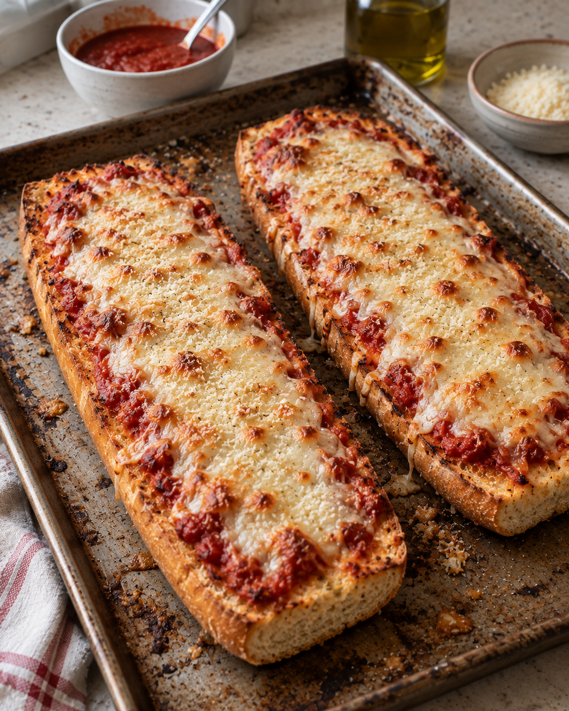 Crispy French Bread Pizza