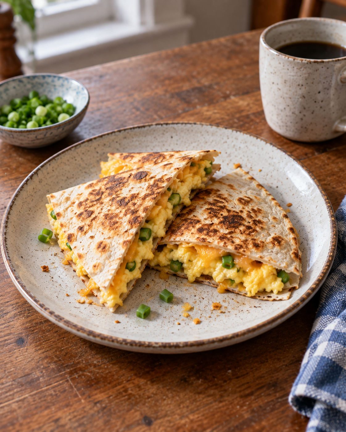 Breakfast Egg Quesadilla
