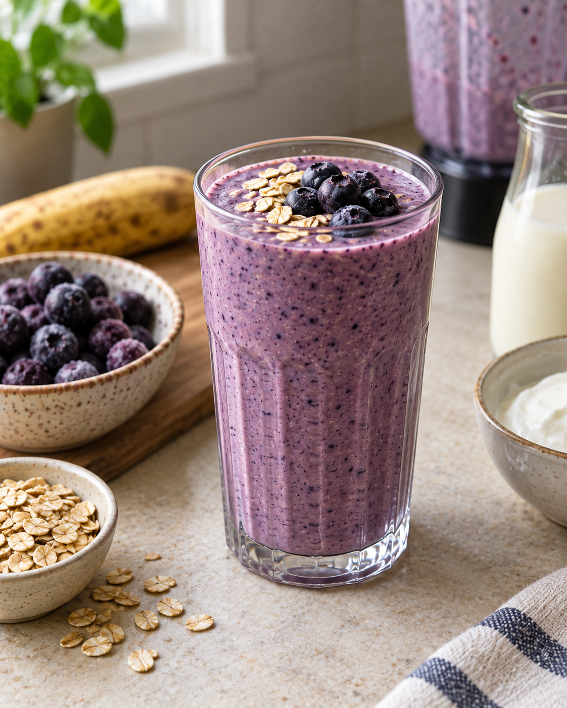 Blueberry Oat Smoothie