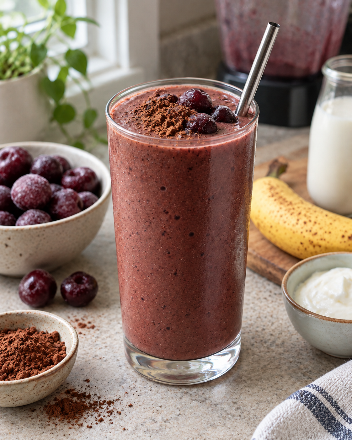 Cherry Cocoa Smoothie