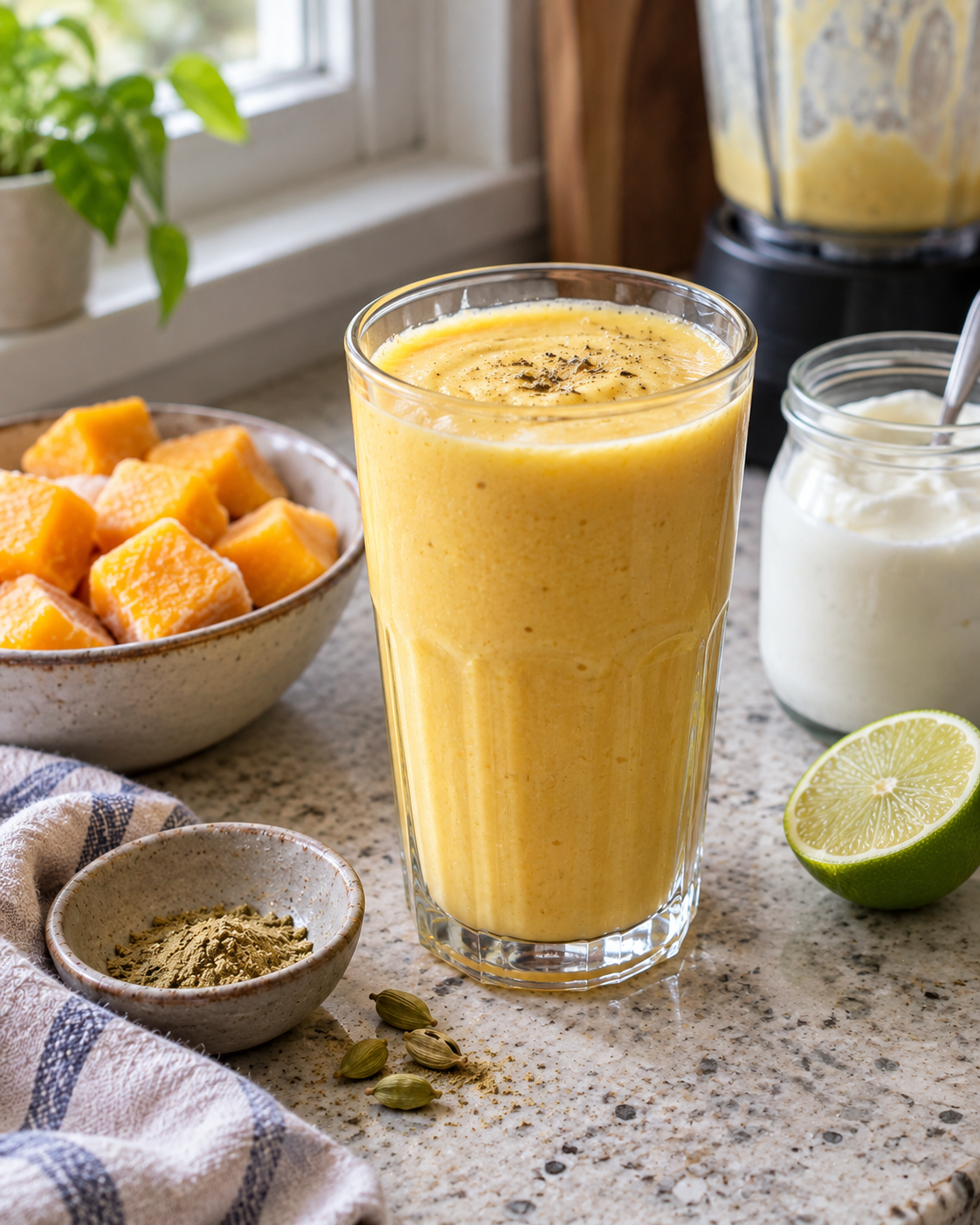 Mango Lassi-Inspired Smoothie
