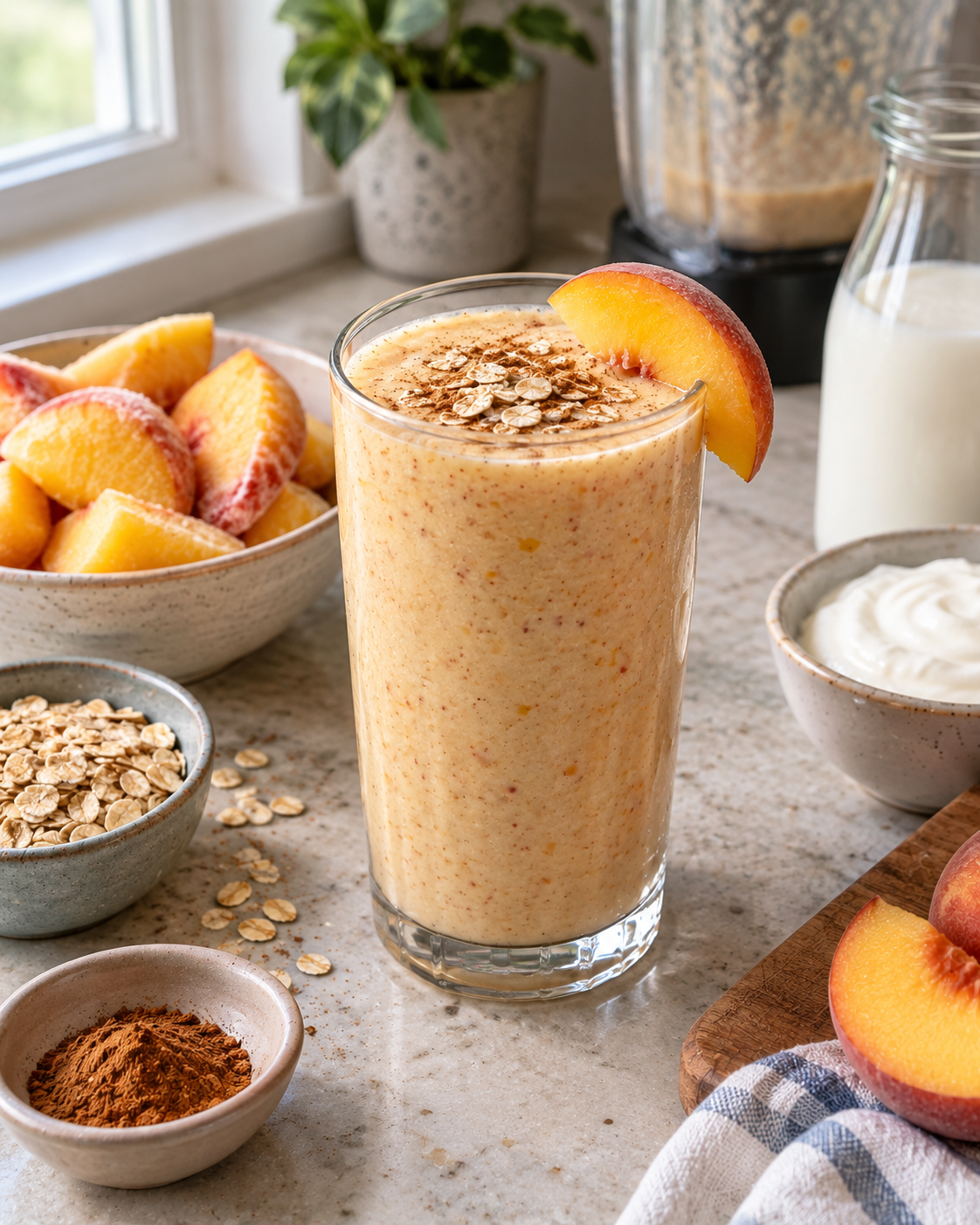 Peach Cobbler Smoothie
