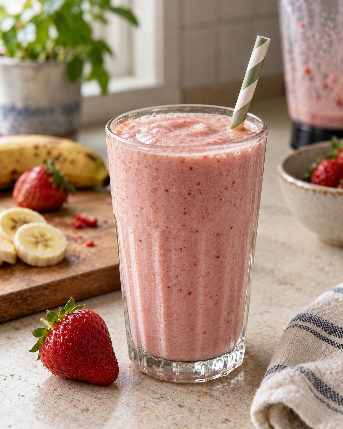 Strawberry Banana Yogurt Smoothie